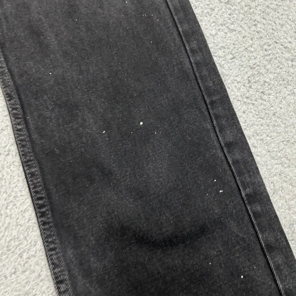 Levis Jeans Men 36x36 Black Denim 505 Regular Straight American Work Wear Cotton